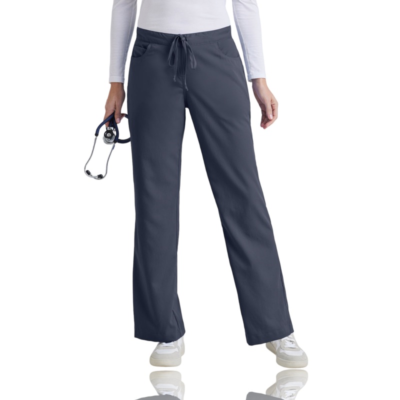 Women's Tie Front Riley Pant - 4232 - Steel