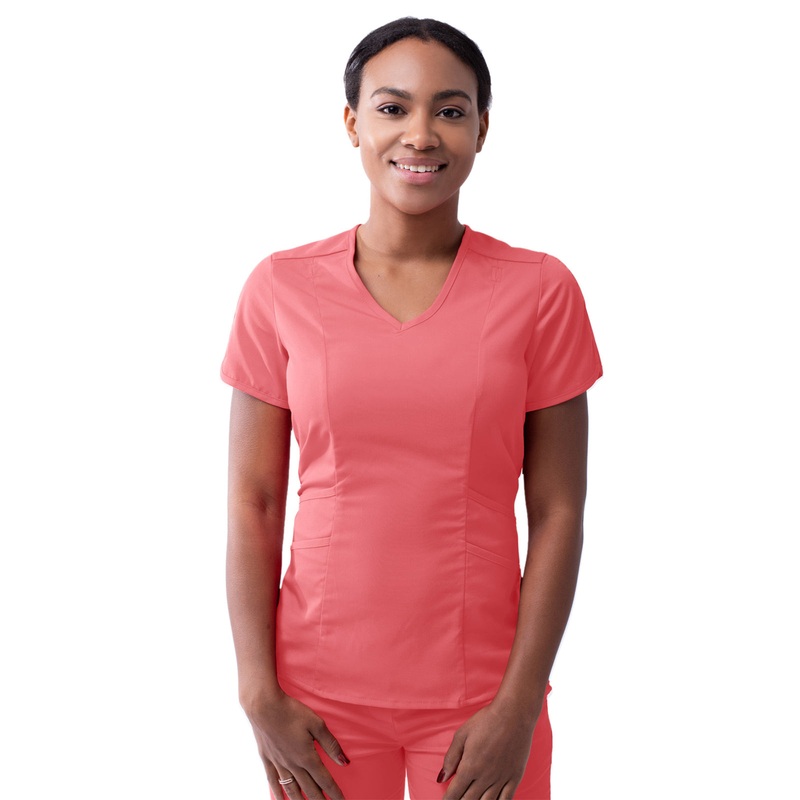 Women's V-Neck Top - P7002 - Rapture Rose