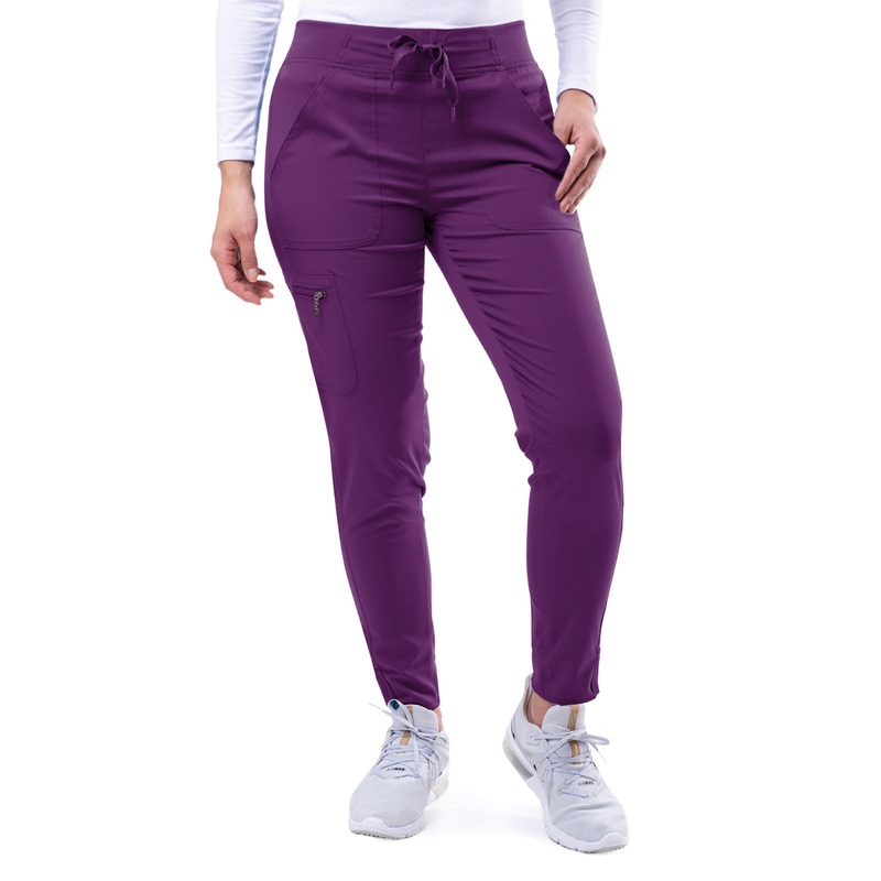 Women's Yoga Jogger Pant - P7104 - Eggplant