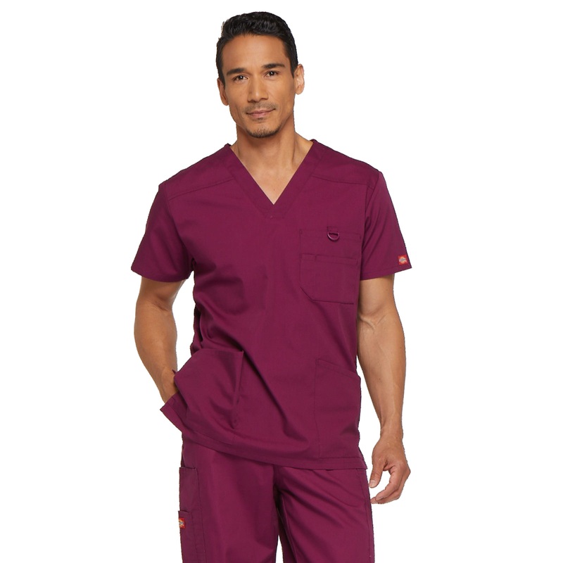 Men's 5-Pocket V-Neck Top - 81906 - Wine
