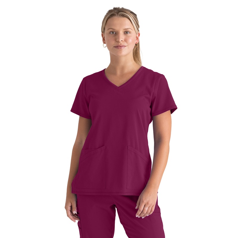 Women's Serena Top - GRST045 - Wine