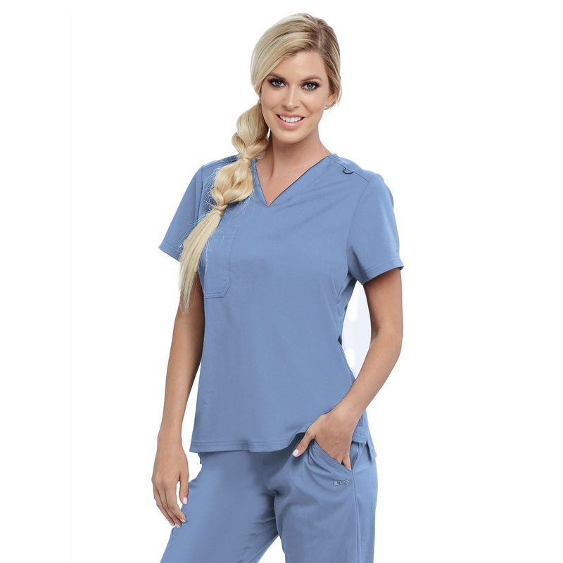 Women's Tuck-In Top - GVST028 - Ciel Blue