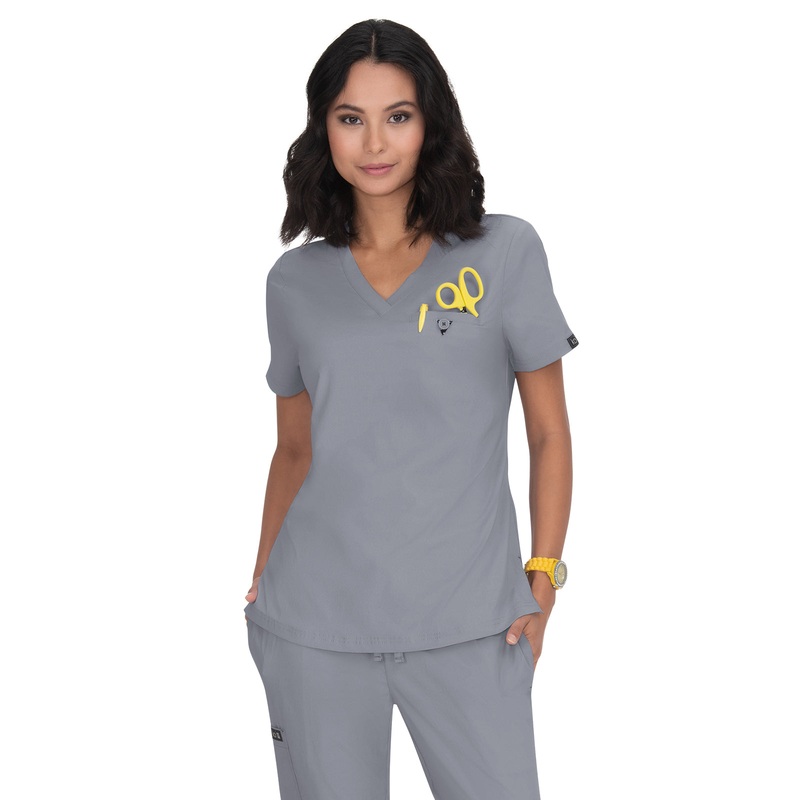 Women's 1-Pocket Tuck-In Kade Top - 1011 - Platinum Grey