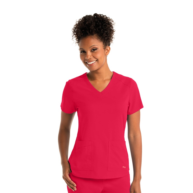 Women's Emma Top - GRST011 - Scarlet Red