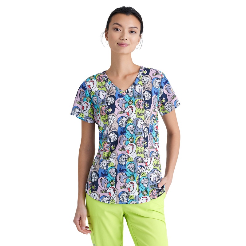 Women's Wrinkle Release Top - SKT021 - Dogs In The Hood