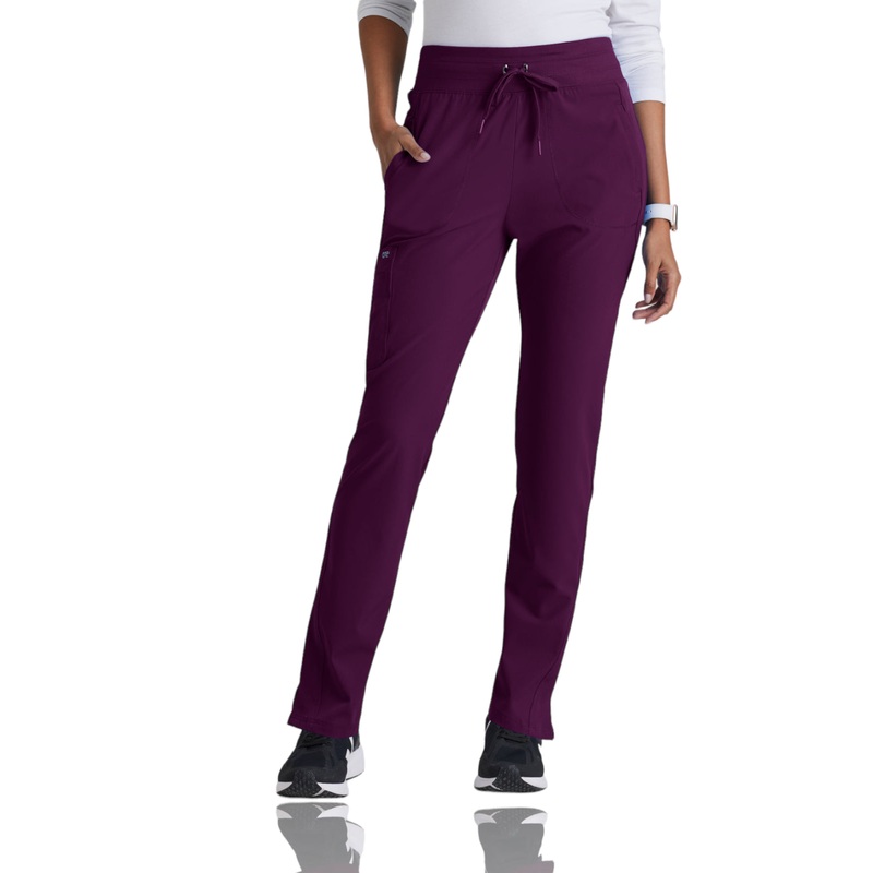 Women's Yoga-Style Uplift Pant - BOP597 - Wine