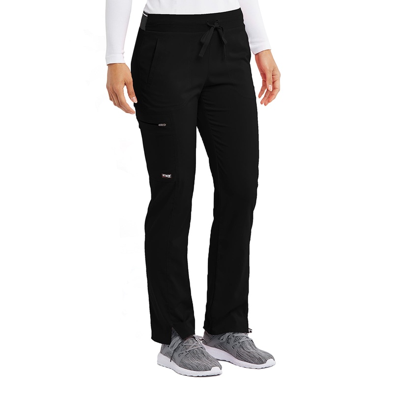 Women's Zip Cargo Pocket Kim Pant - GRSP500 - Black