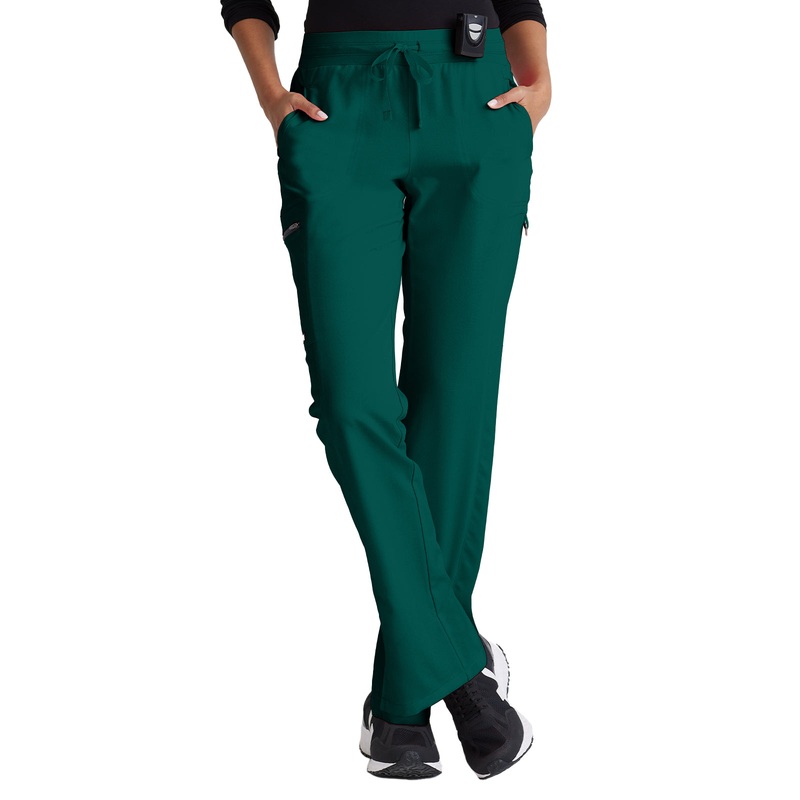 Women's Zip Cargo Pocket Kim Pant - GRSP500 - Hunter Green