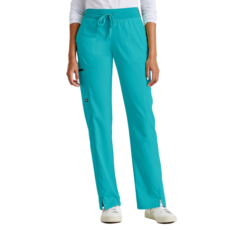 Women's Zip Cargo Pocket Kim Pant - GRSP500 - Teal