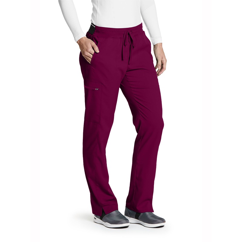 Women's Zip Cargo Pocket Kim Pant - GRSP500 - Wine