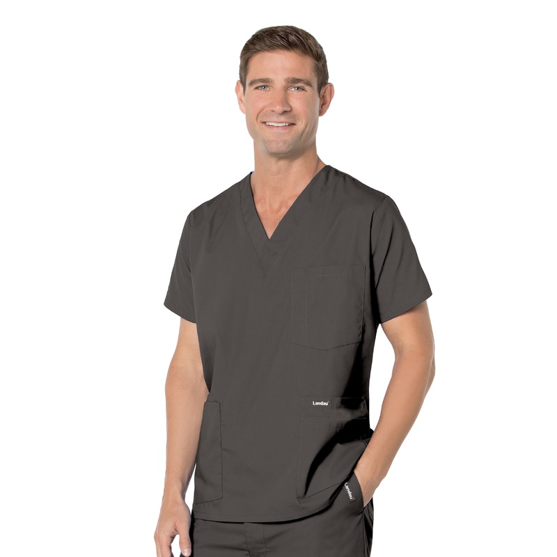 Men's 5-Pocket V-Neck Top - 7489 - Black