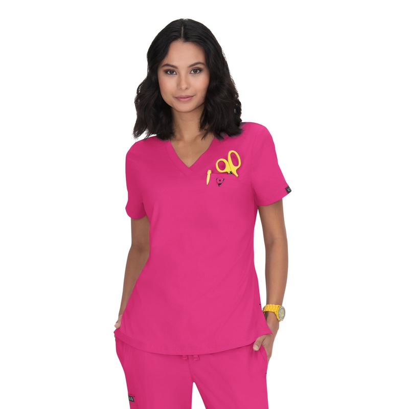 Women's 1-Pocket Tuck-In Kade Top - 1011 - Flamingo