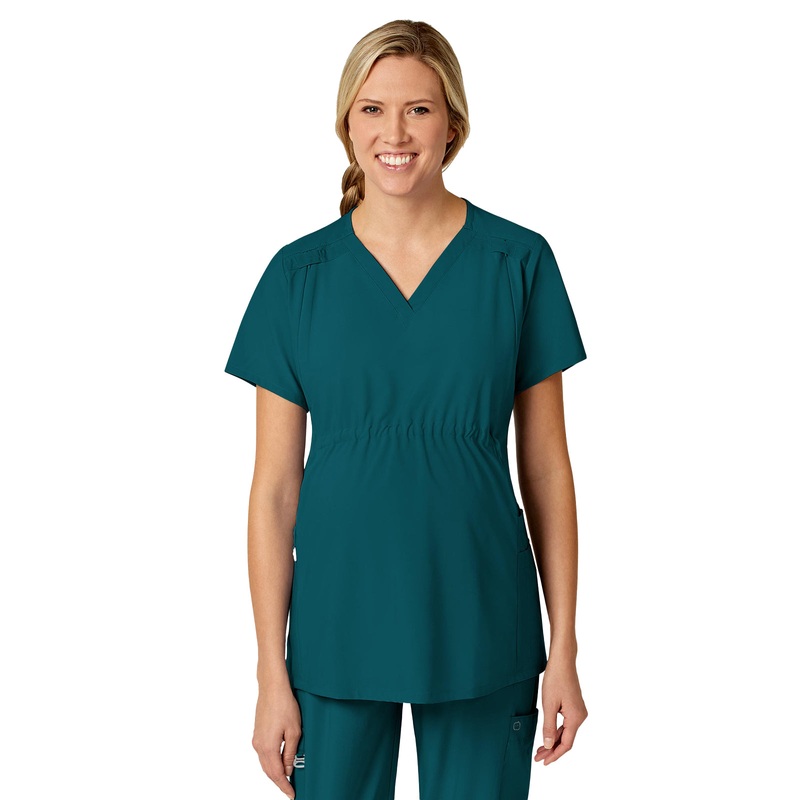 Women's Five-Pocket Maternity Top - 4555 - Caribbean