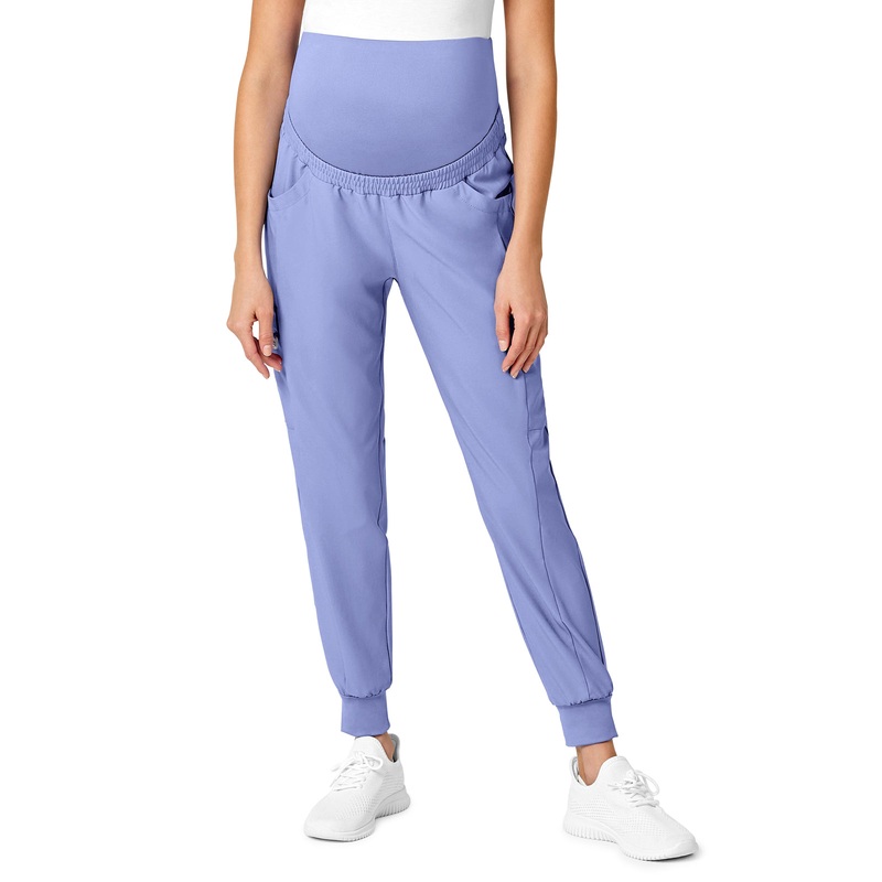 Women's Seven-Pocket Maternity Jogger Pant - 5455 - Ceil Blue