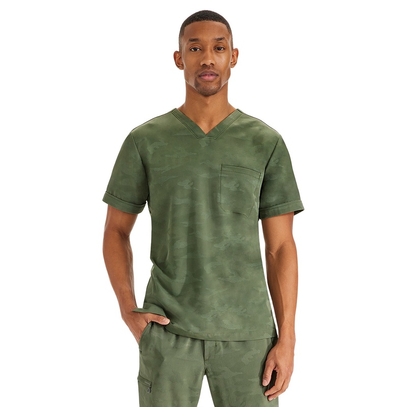 Men's 1-Pocket Jack Camo Top - 2360 - Olive