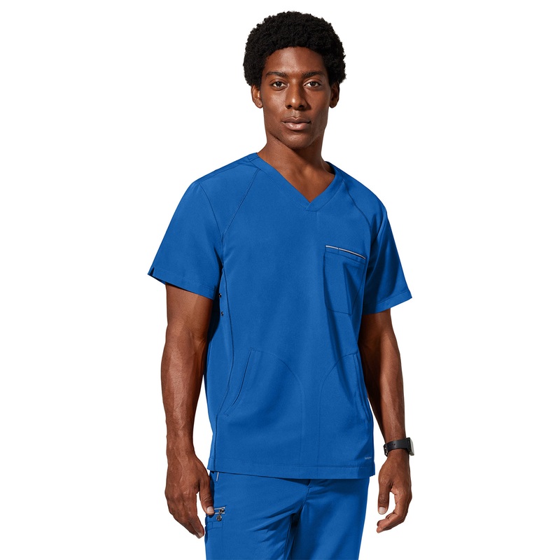 Men's 3-Pocket Steven Moisture Wicking Top - 2382 - Royal