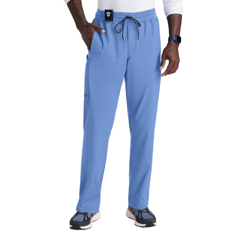 Men's 6 Pocket Straight Pant - GRSP617 - Ciel Blue