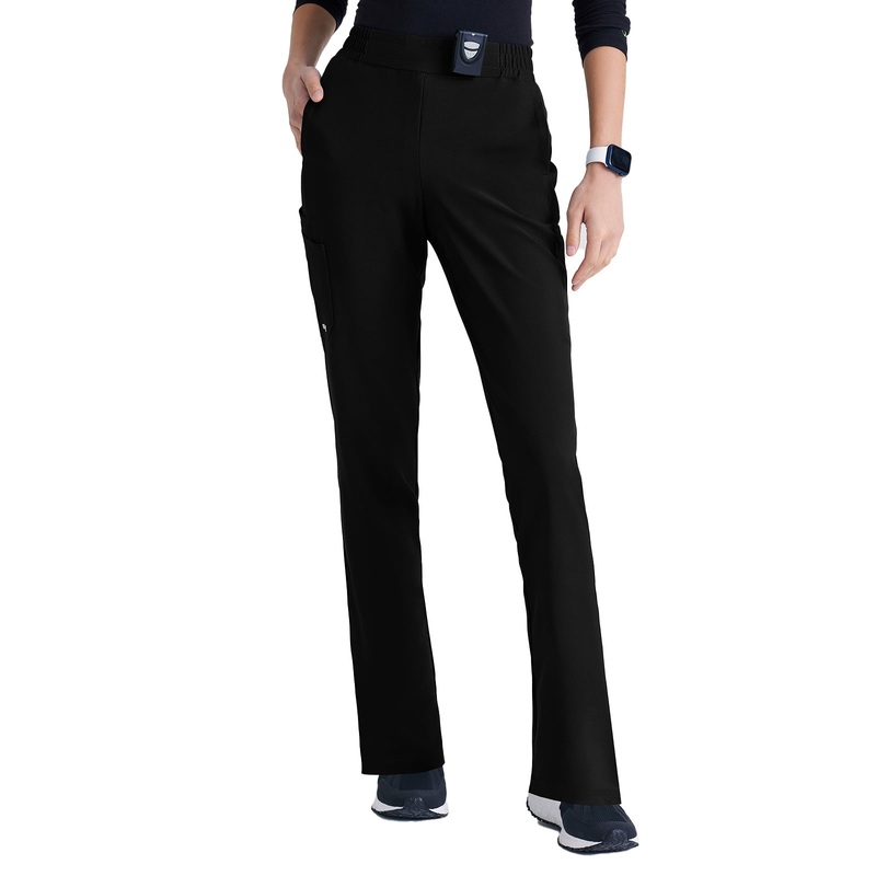 Women's Six-Pocket Tapered Leg Cosmo Pant - GSSP627 - Black