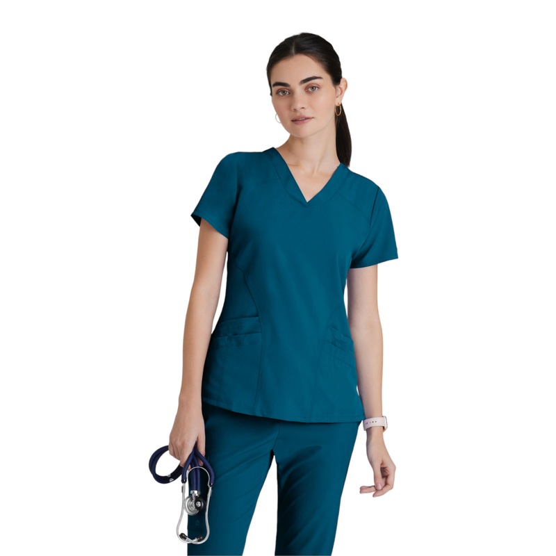 Women's V-Neck Pulse Top - 5106 - Bahama