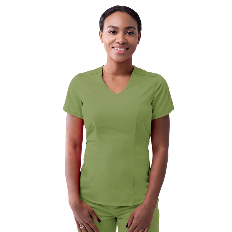 Women's V-Neck Top - P7002 - Spring Leaf