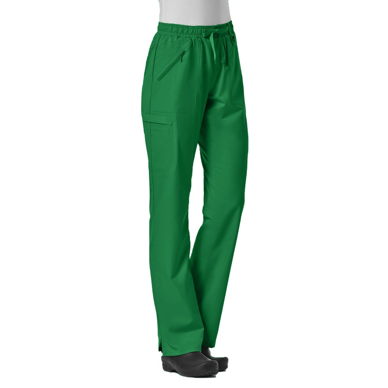Women's Six-Pocket Full Elastic Pant - 7308 - Hunter Green