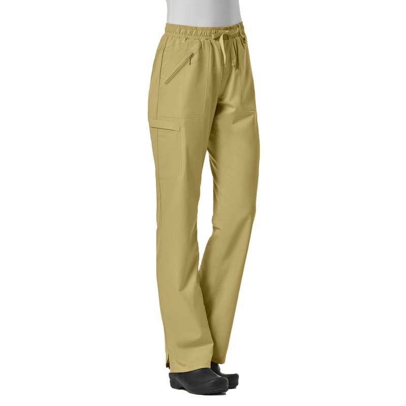 Women's Six-Pocket Full Elastic Pant - 7308 - Khaki
