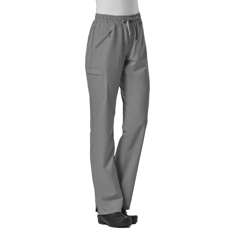 Women's Six-Pocket Full Elastic Pant - 7308 - Pewter