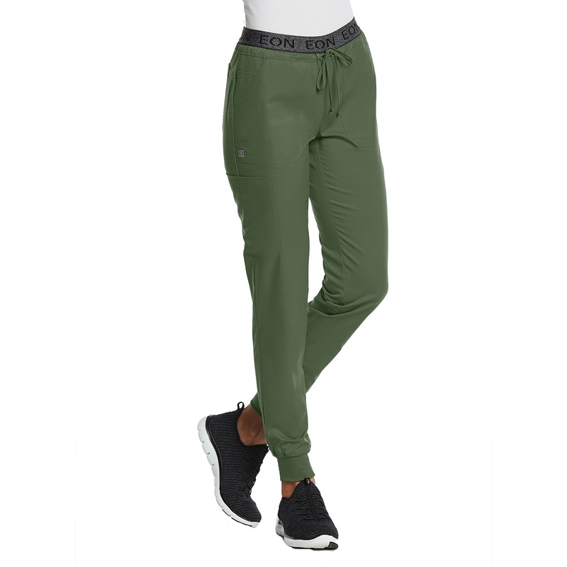 Women's Six-Pocket Full Elastic Pant - 7378 - Olive