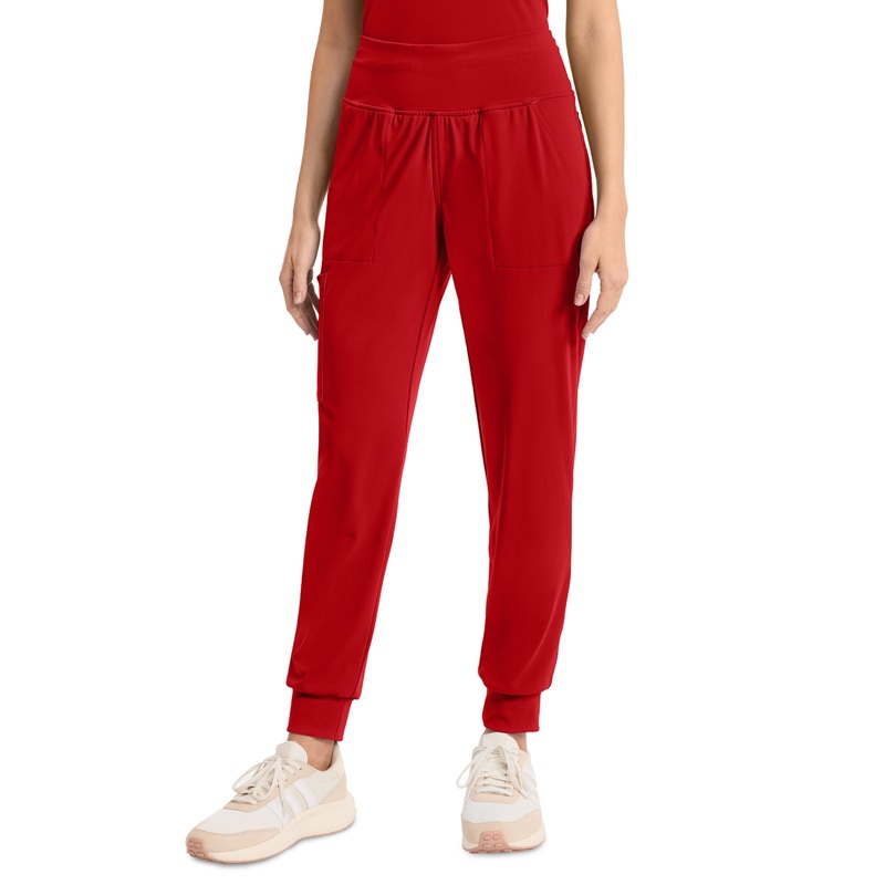 Women's 5-Pocket Jogger Pant - CK033 - Red