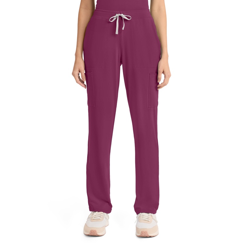 Women's 5-Pocket Straight Leg Pant - CK096 - Wine