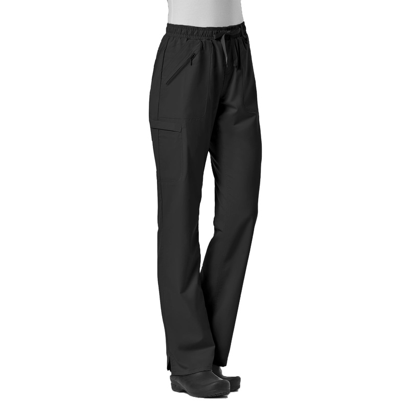 Women's Six-Pocket Full Elastic Pant - 7308 - Black