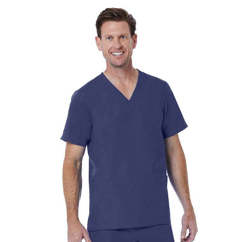 Men's 3-Pocket V-Neck Top - 5206 - True Navy