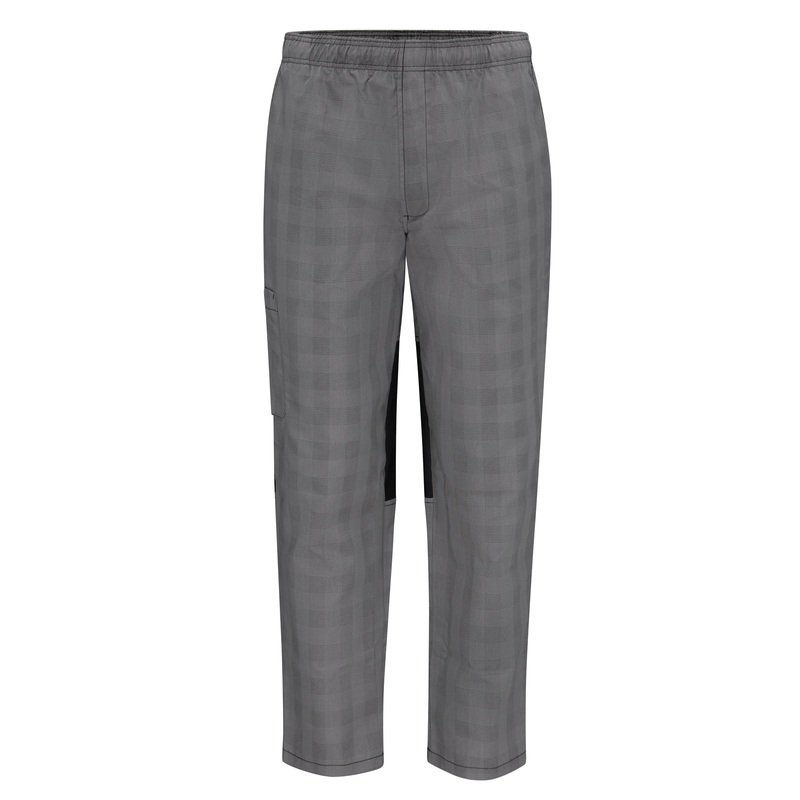 Men's Baggy Airflow Chef Pant - 0P2M - Grey/Black Plaid
