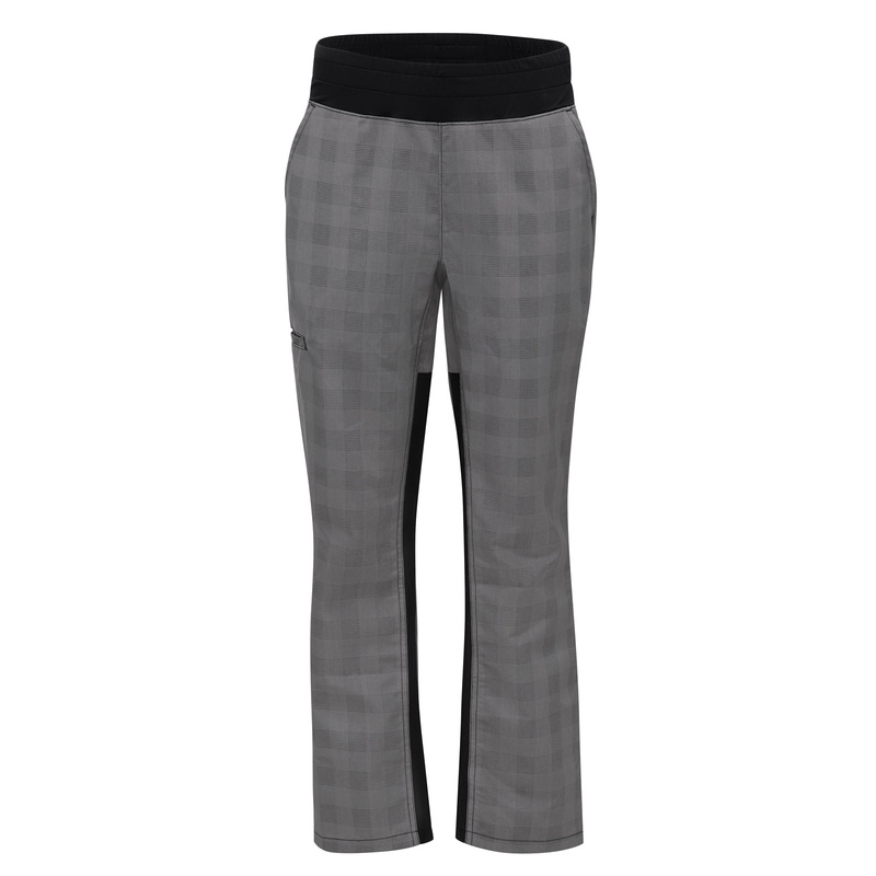 Women's Straight Fit Airflow Chef Pant - 0P1W - Grey/Black Plaid