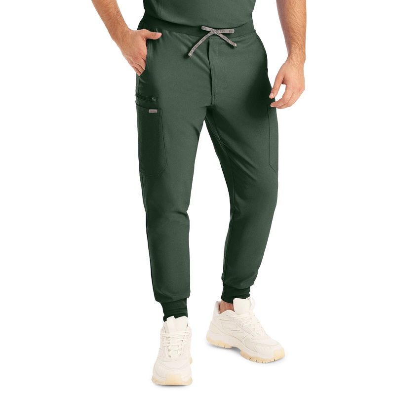 Men's 7-Pocket Mid-Rise Triple-Elastic Waist Jogger Pant - LB409 - Mountain View