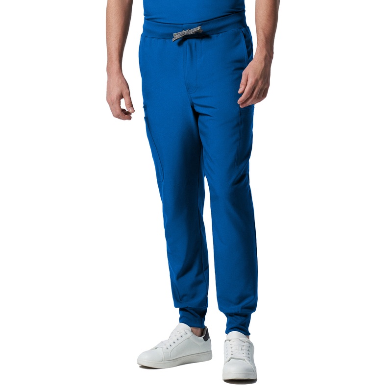 Men's 7-Pocket Mid-Rise Triple-Elastic Waist Jogger Pant - LB409 - Royal