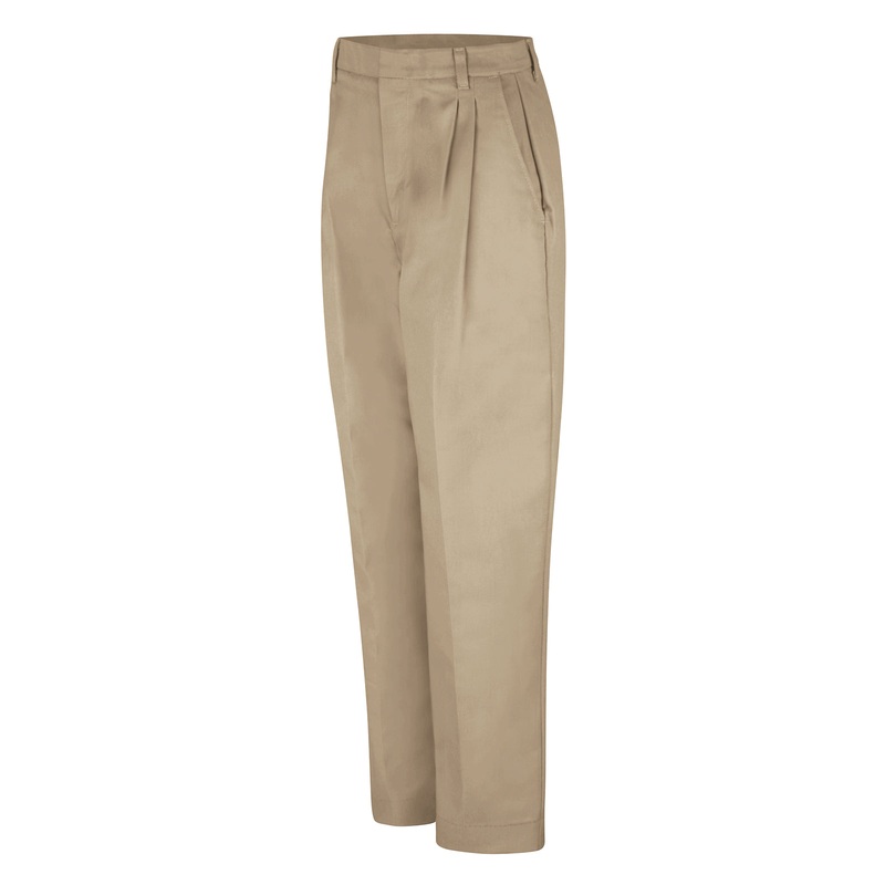 Women's Pleated Twill Slacks (Sizes: 04x34U to 22x34U)
