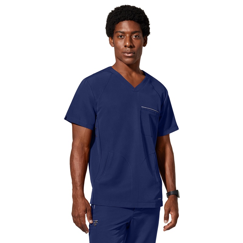 Men's 3-Pocket Steven Moisture Wicking Top - 2382 - Navy