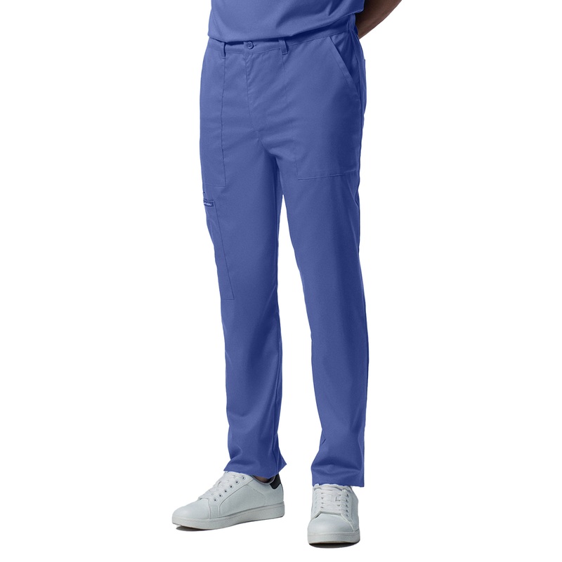 Men's 6-Pocket Zipper Fly Straight Leg Pant - LB408 - Ceil