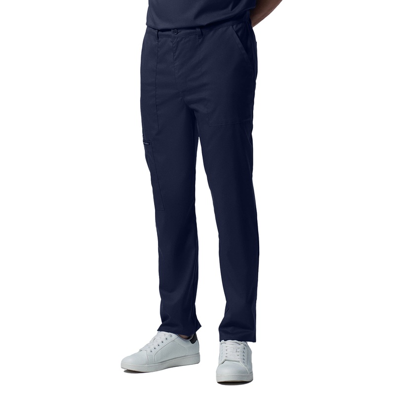 Men's 6-Pocket Zipper Fly Straight Leg Pant - LB408 - True Navy