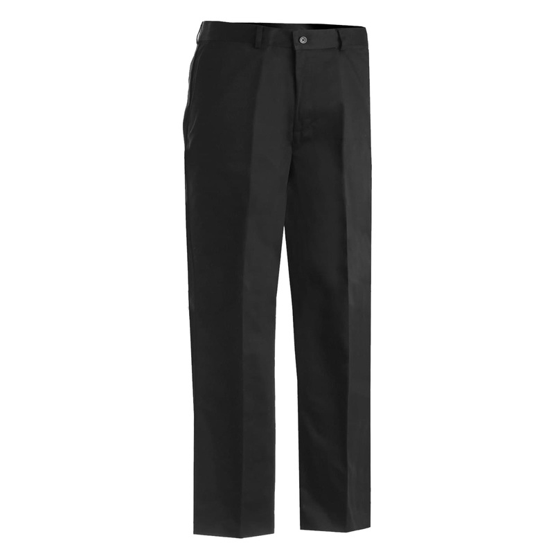 Men's Business Chino Flat Front Pant - 2578 - Black