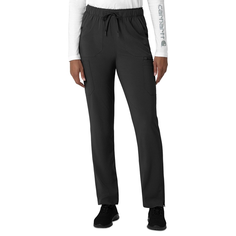 Women's Seven-Pocket Straight Leg Pant - C53210 - Black