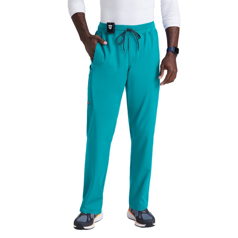 Men's 6 Pocket Straight Pant - GRSP617 - Teal