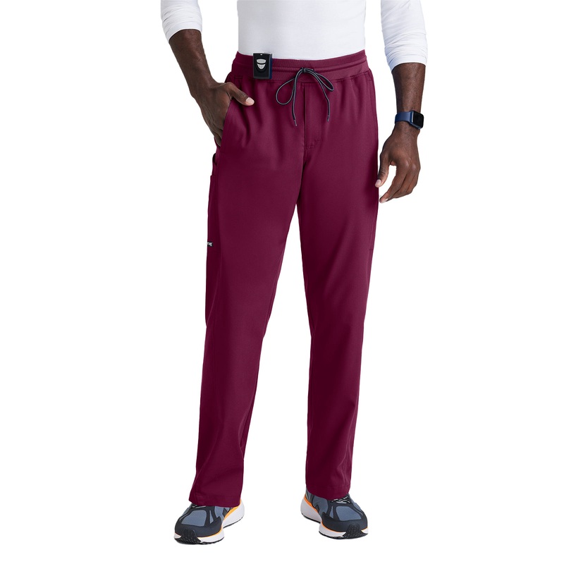 Men's 6 Pocket Straight Pant - GRSP617 - Wine