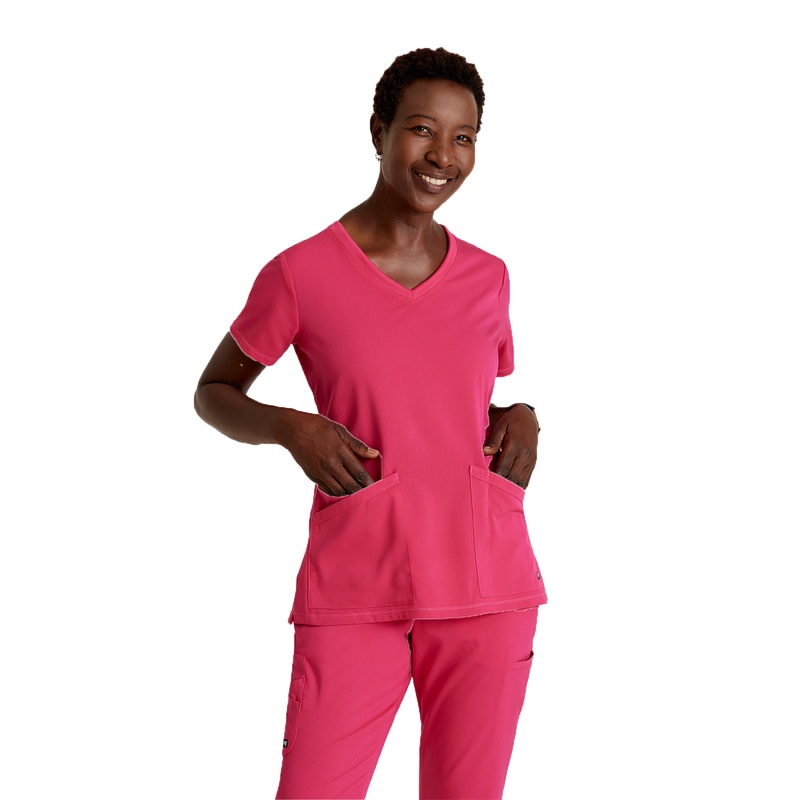 Women's Serena Top - GRST045 - Vibrance Pink