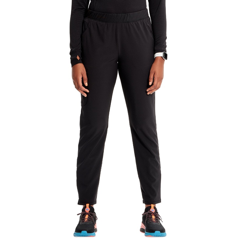 Women's Tapered Leg Cargo Pant - IN120A - Black