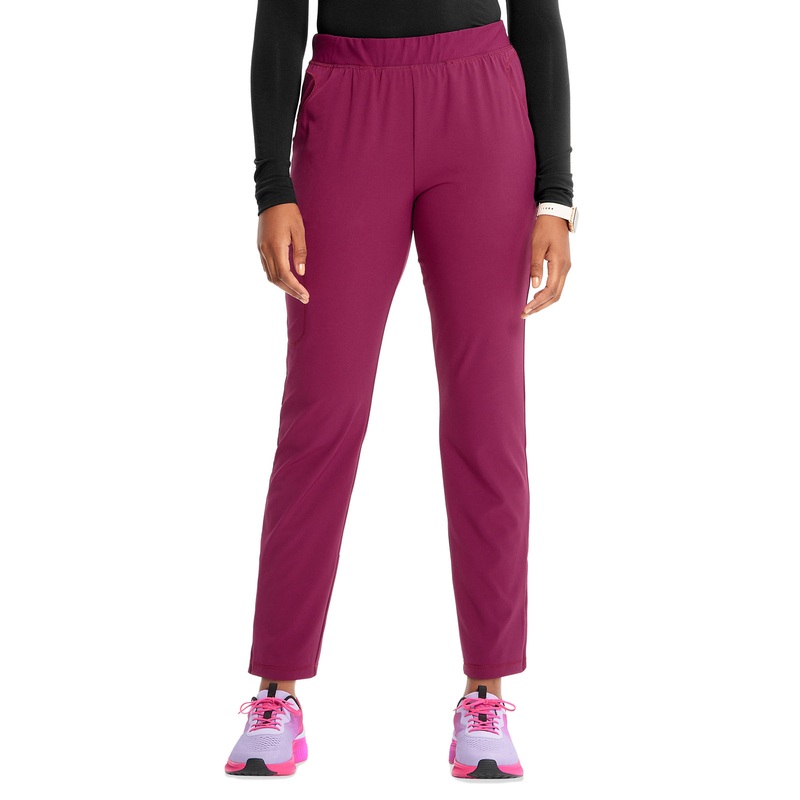 Women's Tapered Leg Cargo Pant - IN120A - Wine