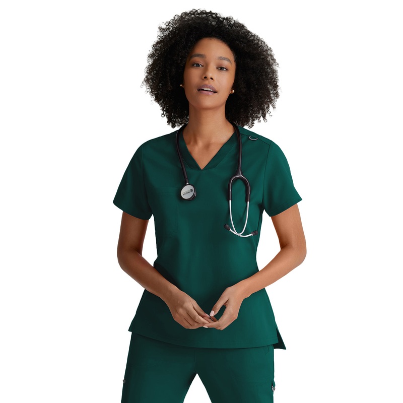 Women's Tuck-In Top - GVST028 - Hunter Green