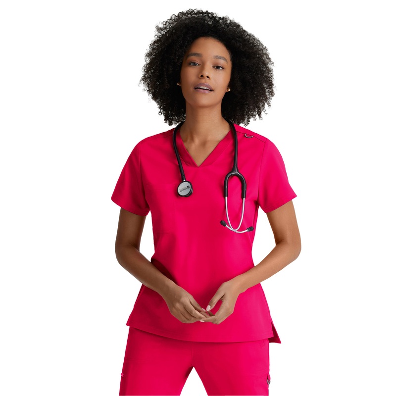 Women's Tuck-In Top - GVST028 - Vibrance Pink