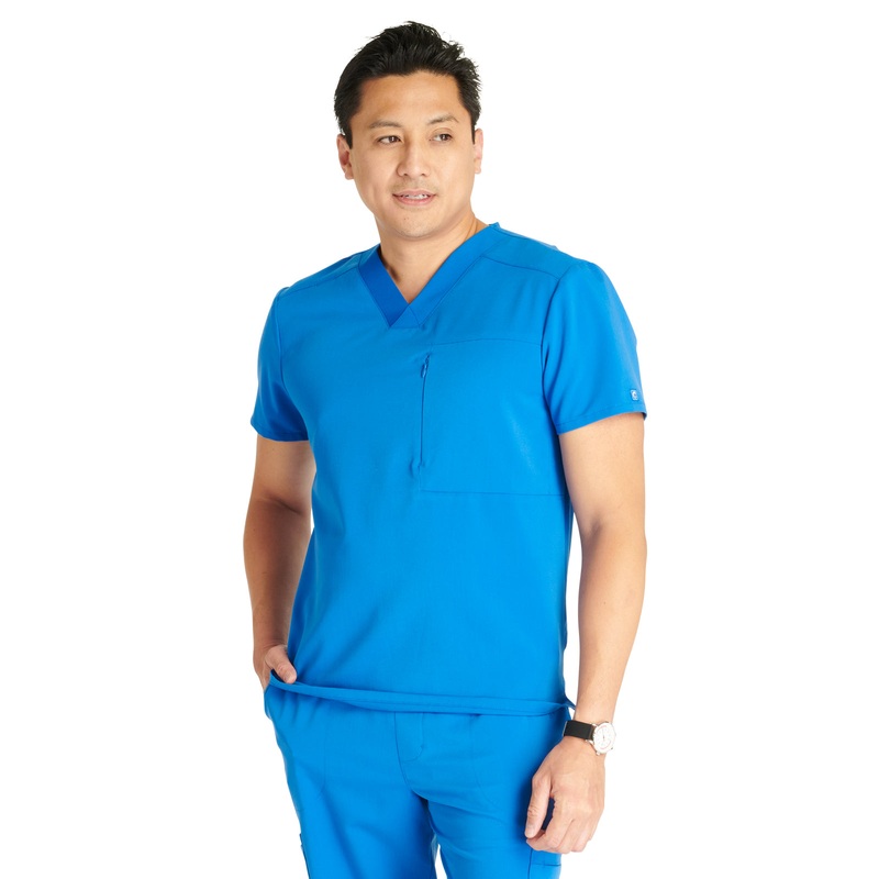 Men's V-Neck Top - CK718A - Royal